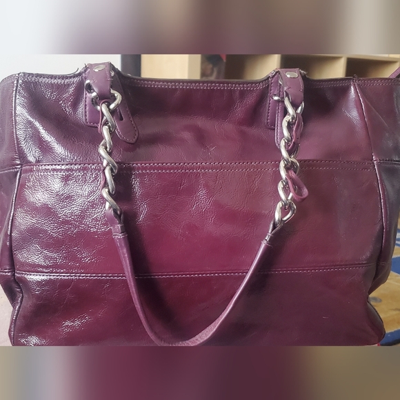 Purple Coach Shoulder Bag w/original protector bag - Picture 2 of 4